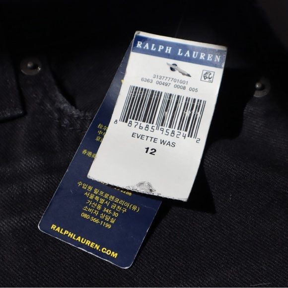 NWT Polo by Ralph Lauren Patchwork Denim Jeans - Picture 5 of 7